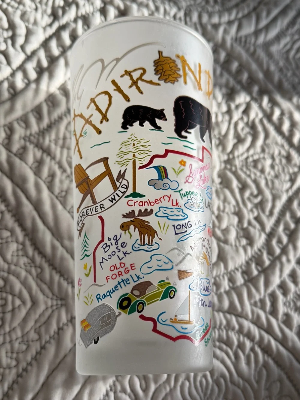One CatstudioAdirondacks Frosted 15 oz. Souvenir Tumbler